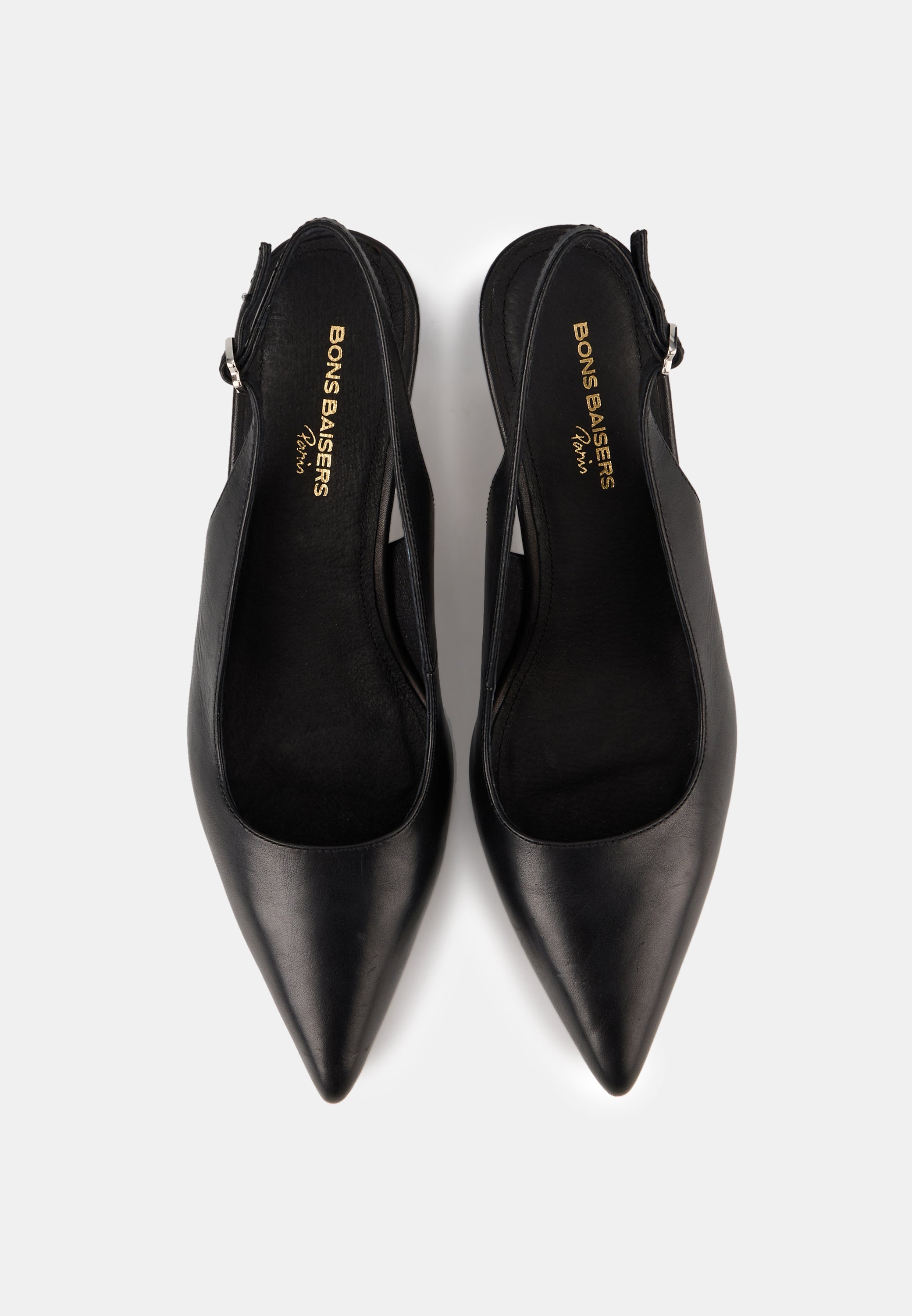 Escarpins Ouverts - Cuir Noir - Tina