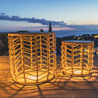 Nerita - Décoration Lumineuse Solaire - Polyrotin - Marron