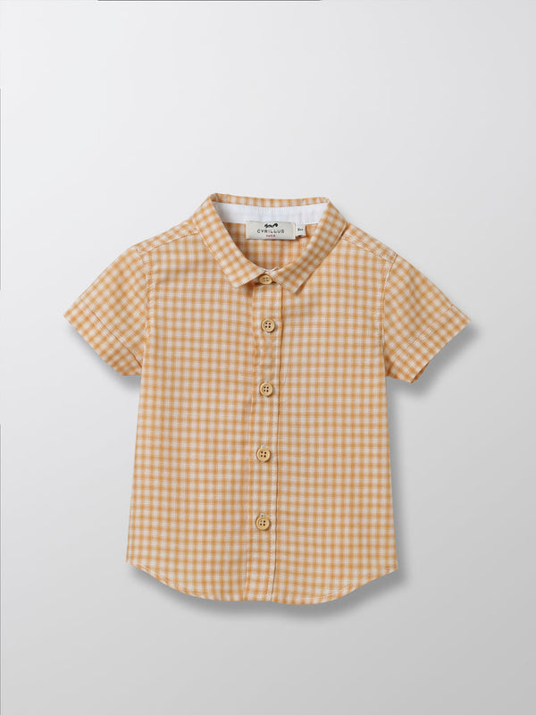 Cyrillus - Chemise Vichy - Jaune Moyen Carreaux - Bébé