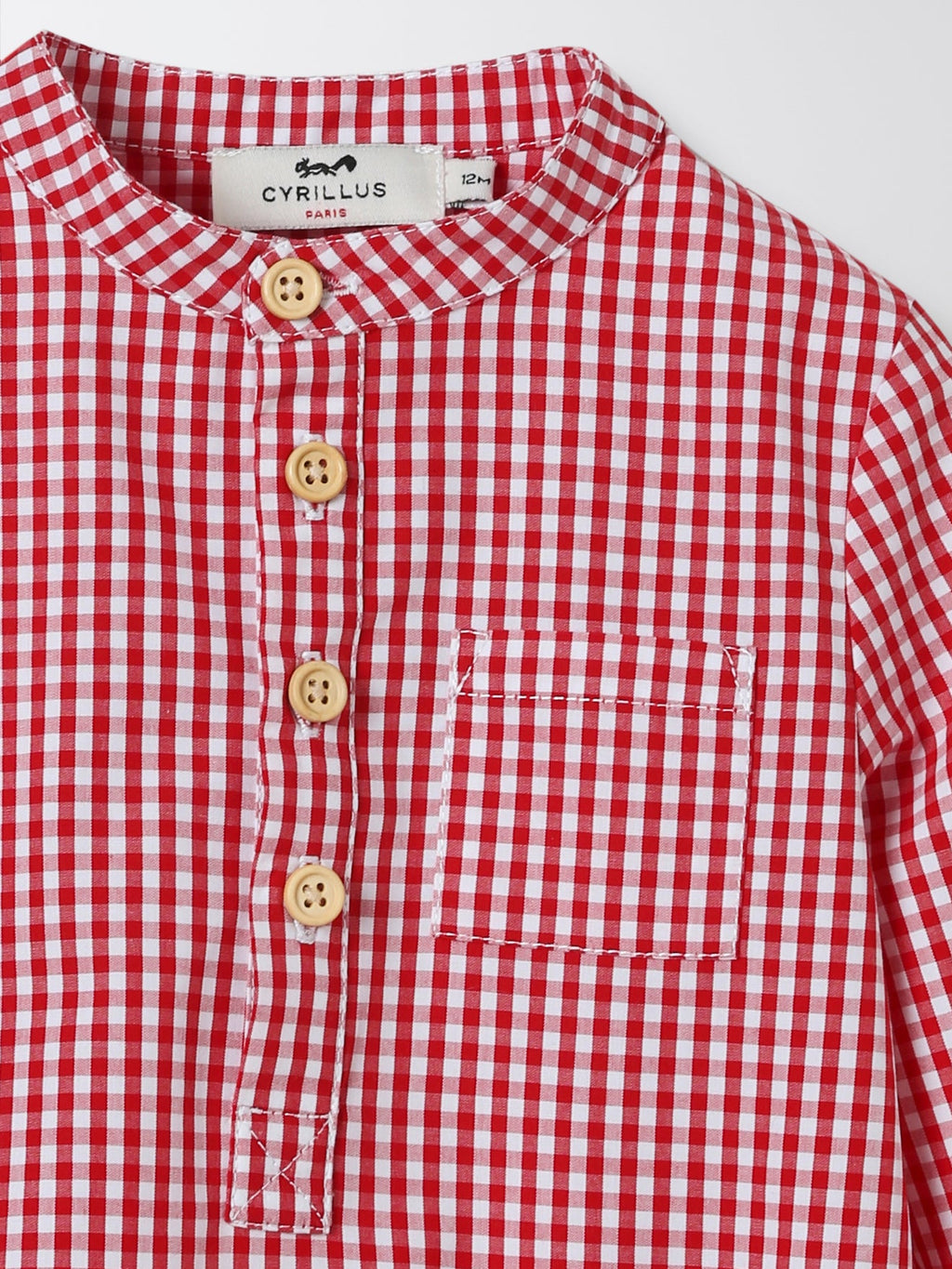Chemise - Rouge Moyen Carreaux - Bébé