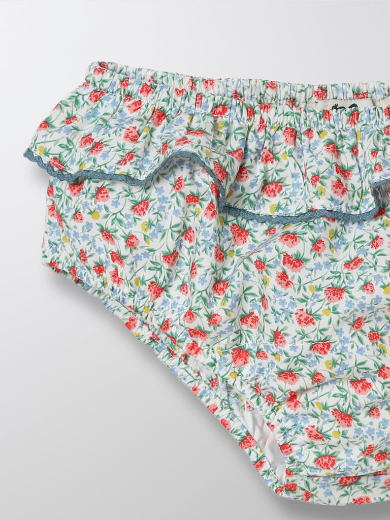 Cyrillus - Culotte Liberty - Bleu Moyen Imprime - Bébé