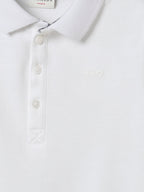 Polo Piqué - Blanc Moyen Uni - Bébé