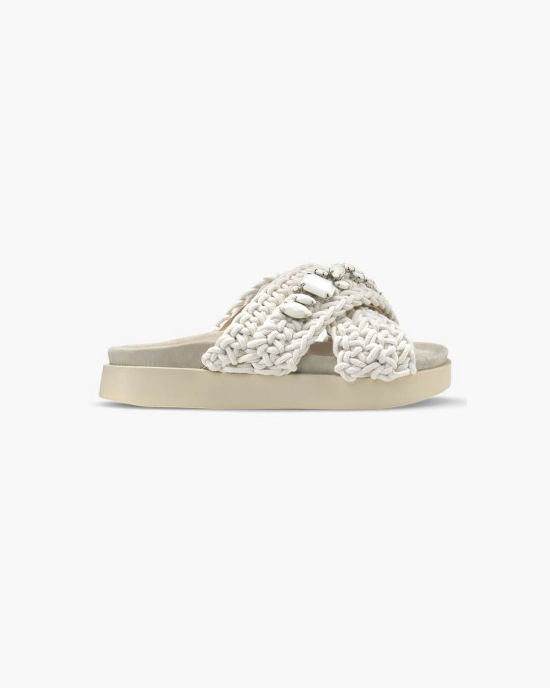Sandales Woven Stones - Ivory
