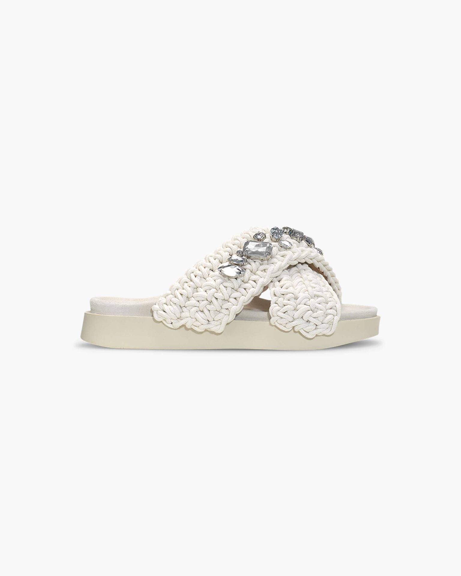 Sandales Woven Stones Platform - True White