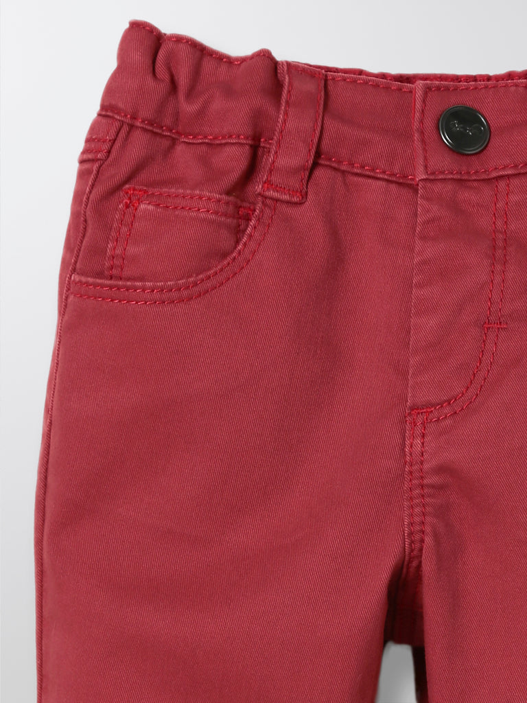 Cyrillus - Slim - Rouge Moyen Uni - Bébé