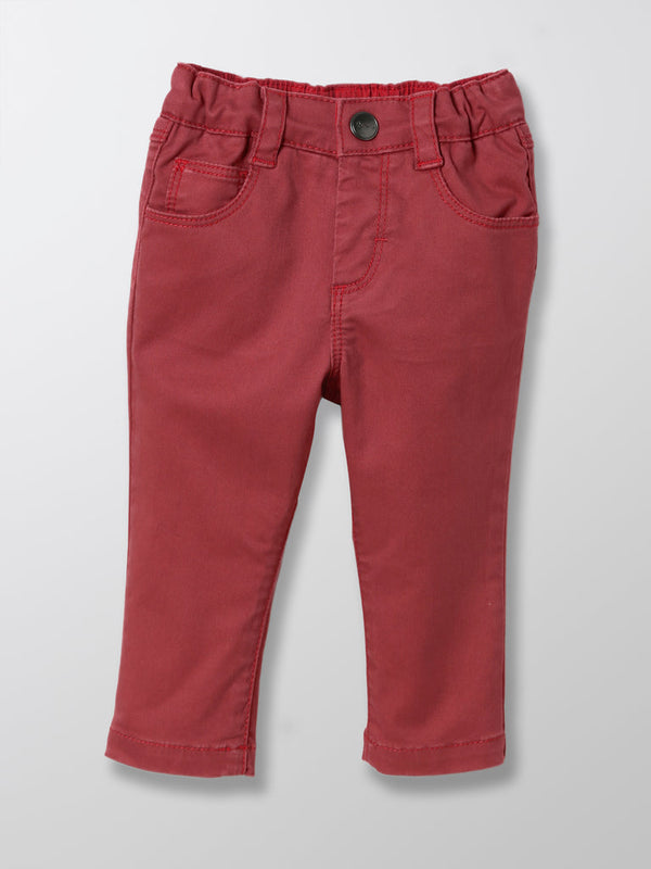 Cyrillus - Slim - Rouge Moyen Uni - Bébé