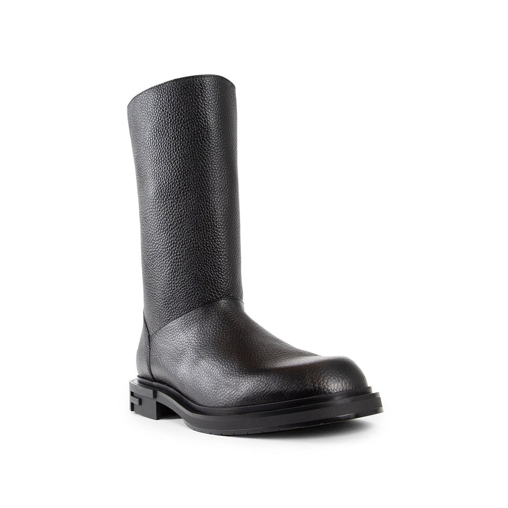 Bottes Fendi Leather Frame - Black - Homme