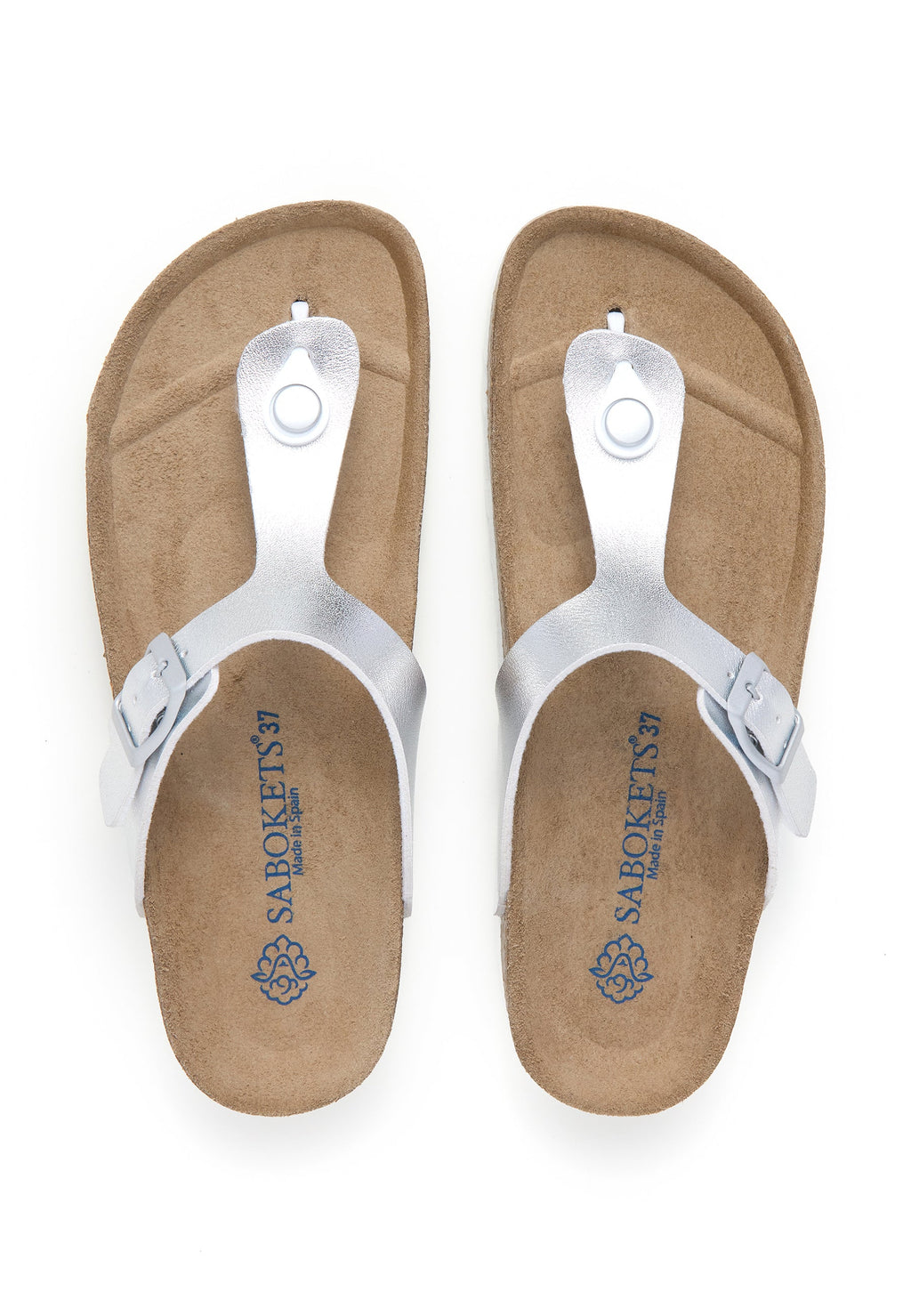 Sandales - Argent - Femme
