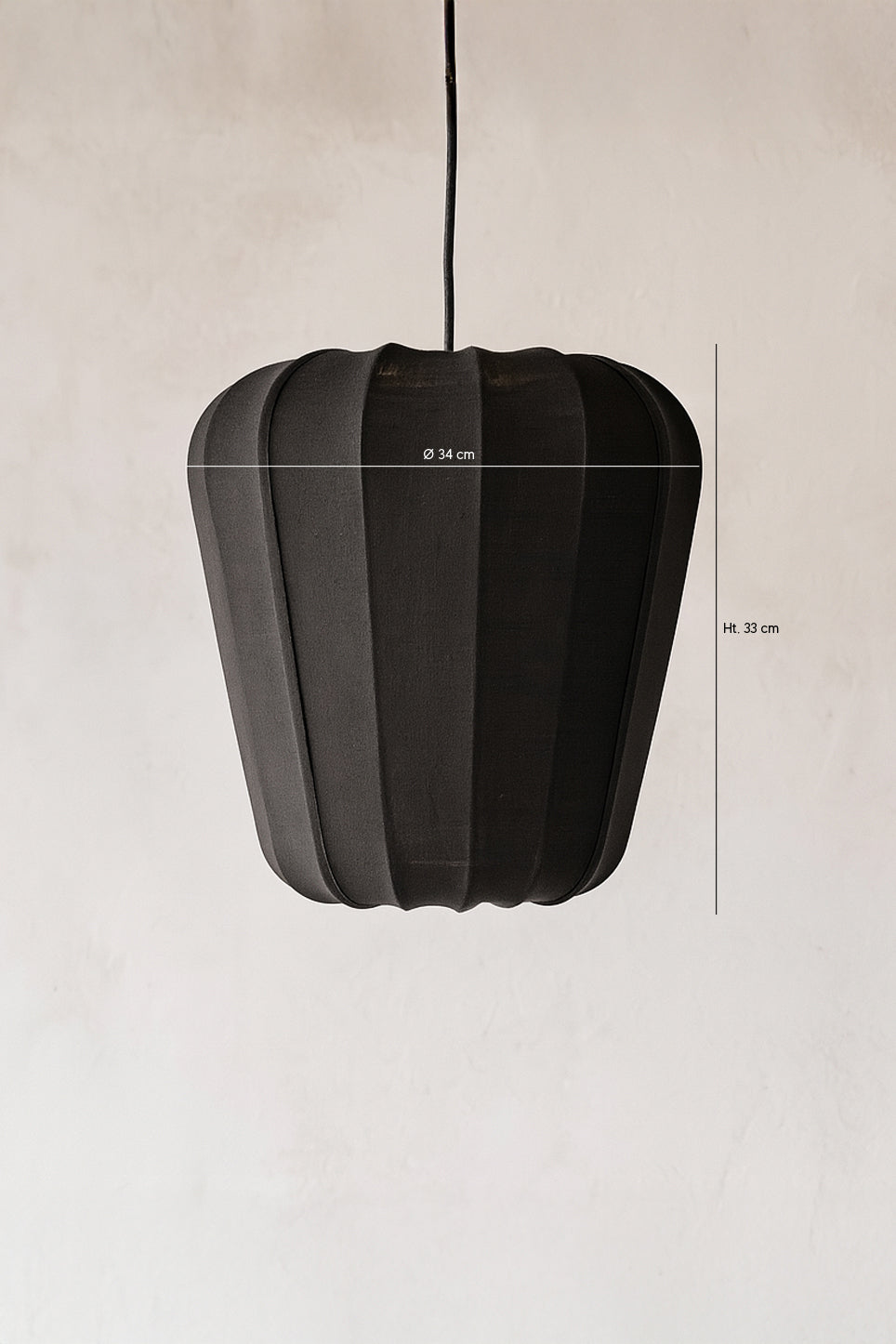 Alba - Suspension - Fil De Coton/Métal - Noir