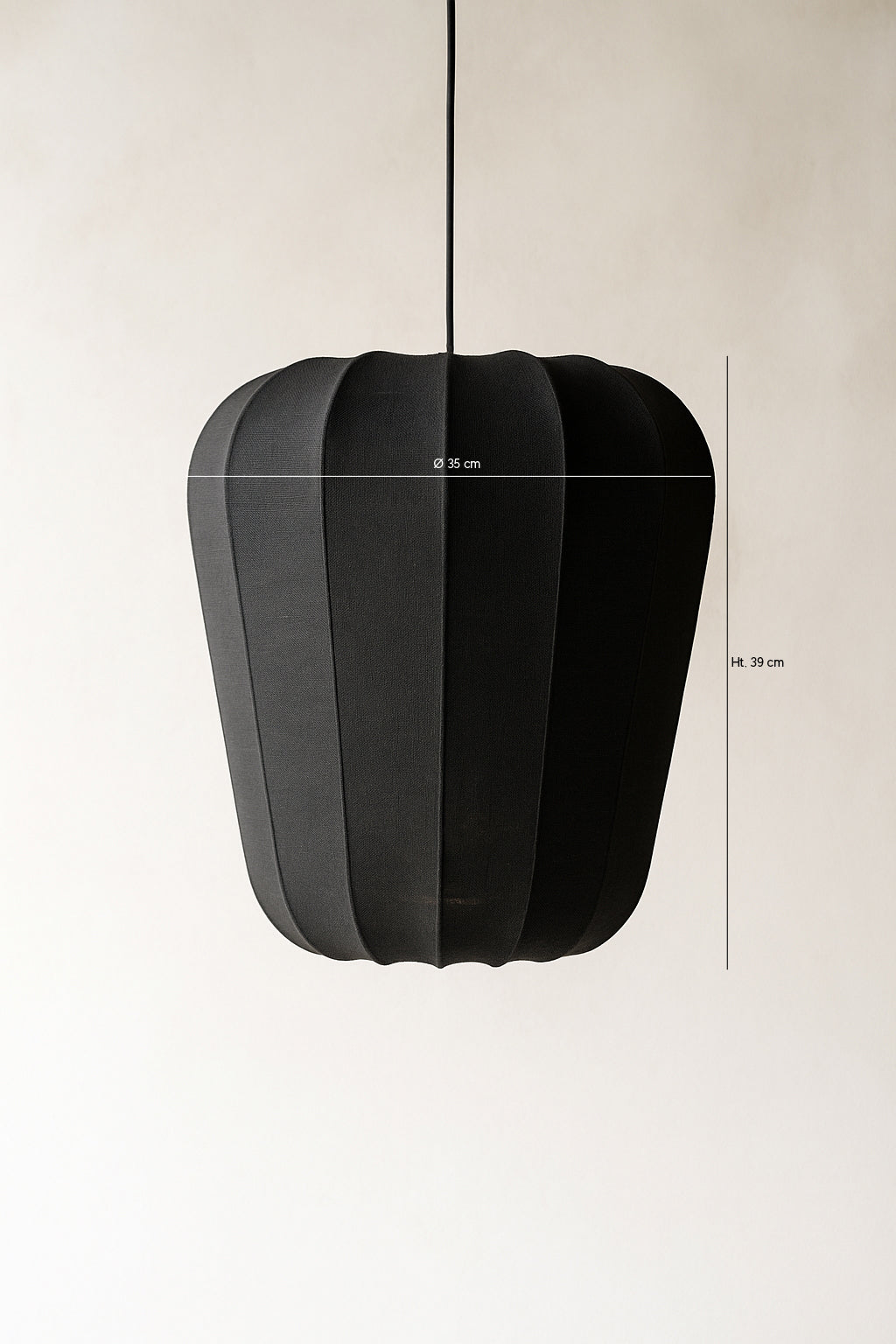 Alba - Suspension - Fil De Coton/Métal - Noir