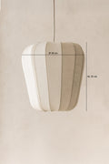 Alba - Suspension - Fil De Coton/Métal - Blanc
