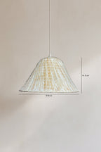 Petite Suspension Maa - Feuilles De Palmier - Blanche