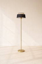 Avero - Lampadaire - Métal - Noir Et Doré