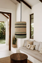 Barbade - Suspension - Jonc De Mer - Vert/Naturel