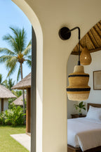 Antigua - Applique - Jonc De Mer - Ocre/Noir/Naturel