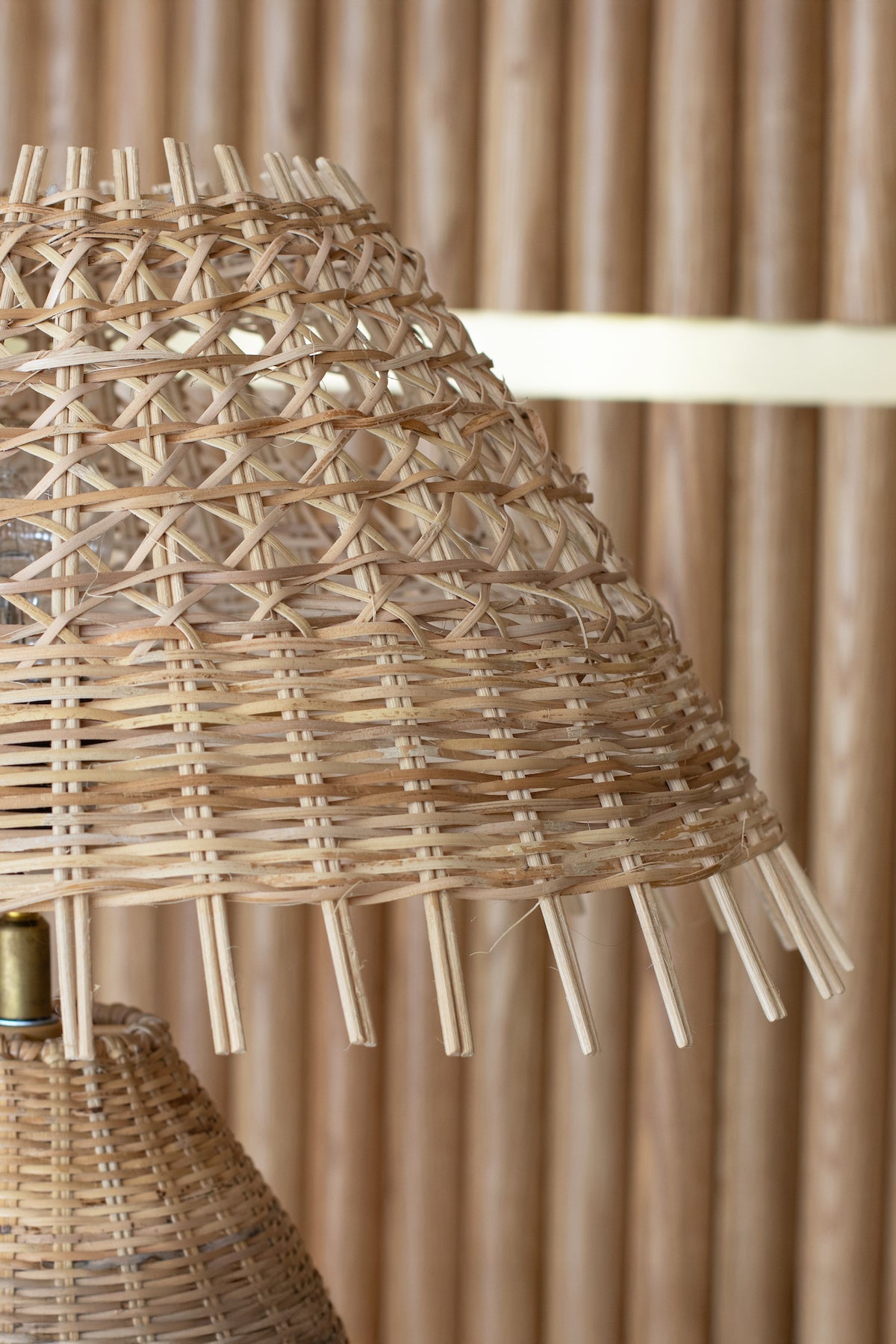 Joyce - Lampe À Poser - Rotin - Naturel