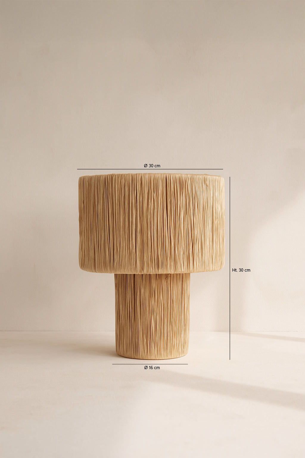 El Nido - Lampe À Poser - Raphia - Naturel