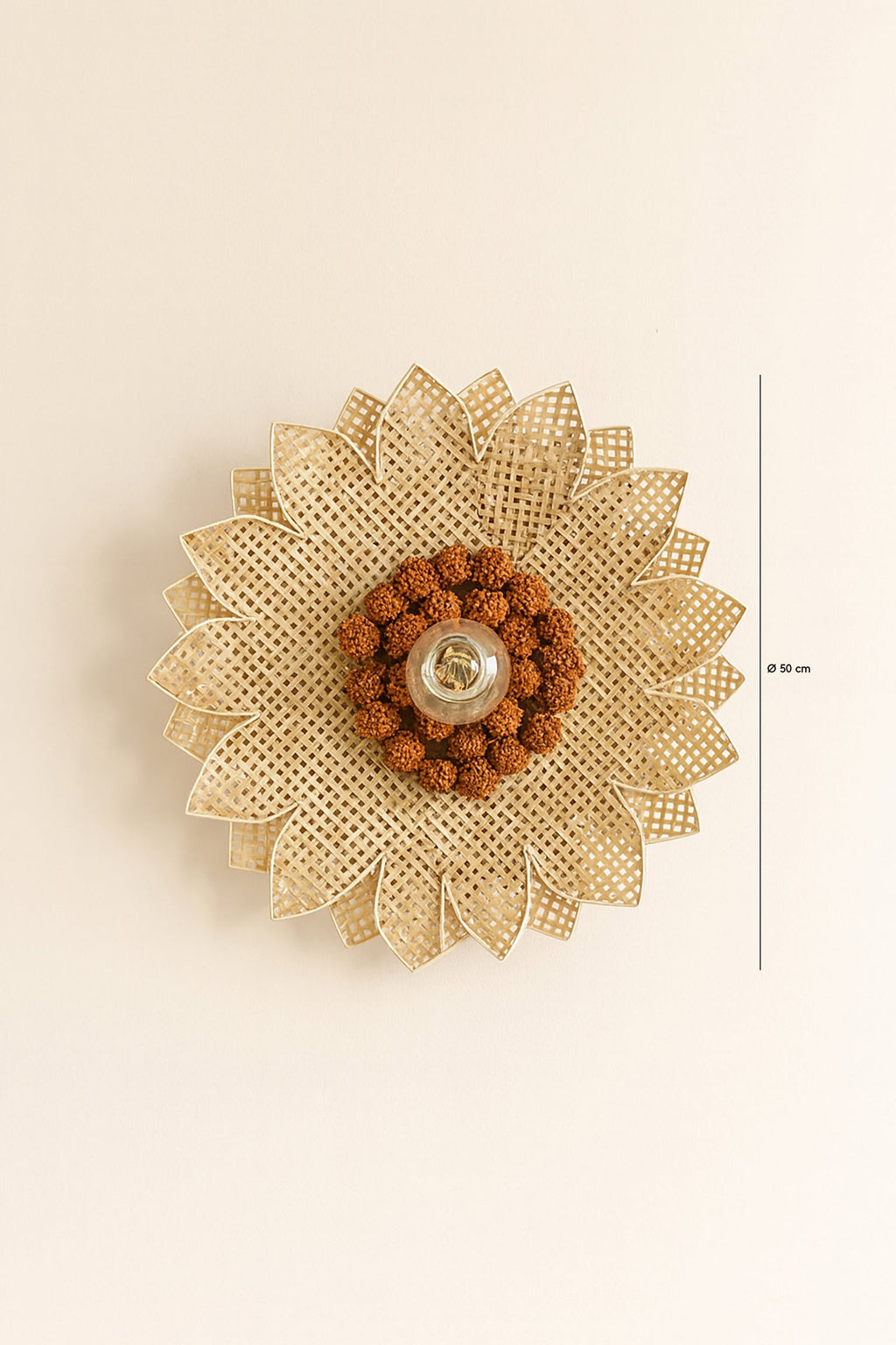 Daisy - Applique - Bambou - Naturel