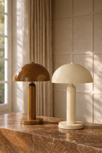 Kyra - Lampe À Poser - Métal - Crème