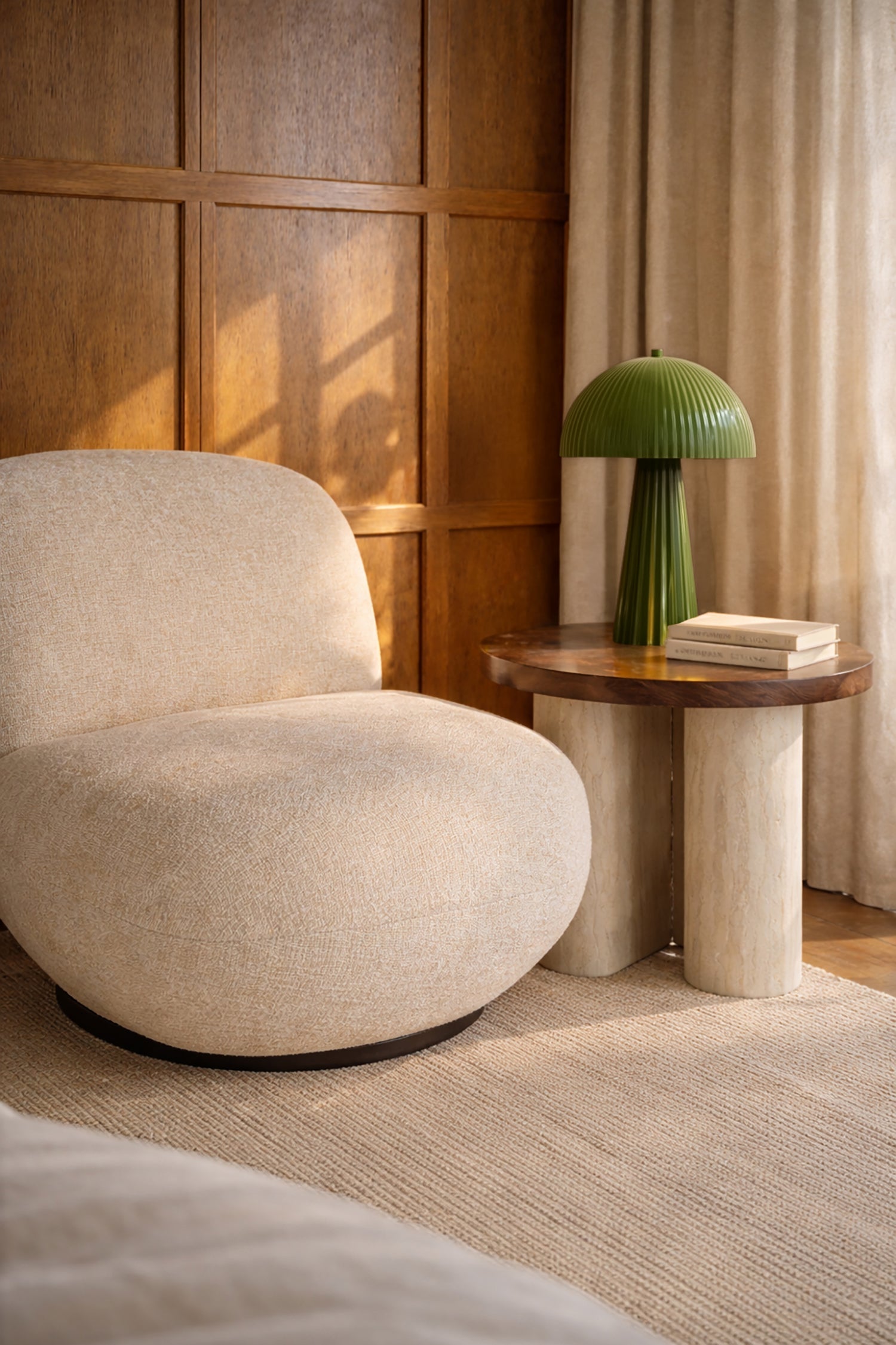 Thalia - Lampe À Poser - Métal - Olive