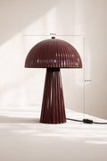 Thalia - Lampe À Poser - Métal - Lie De Vin