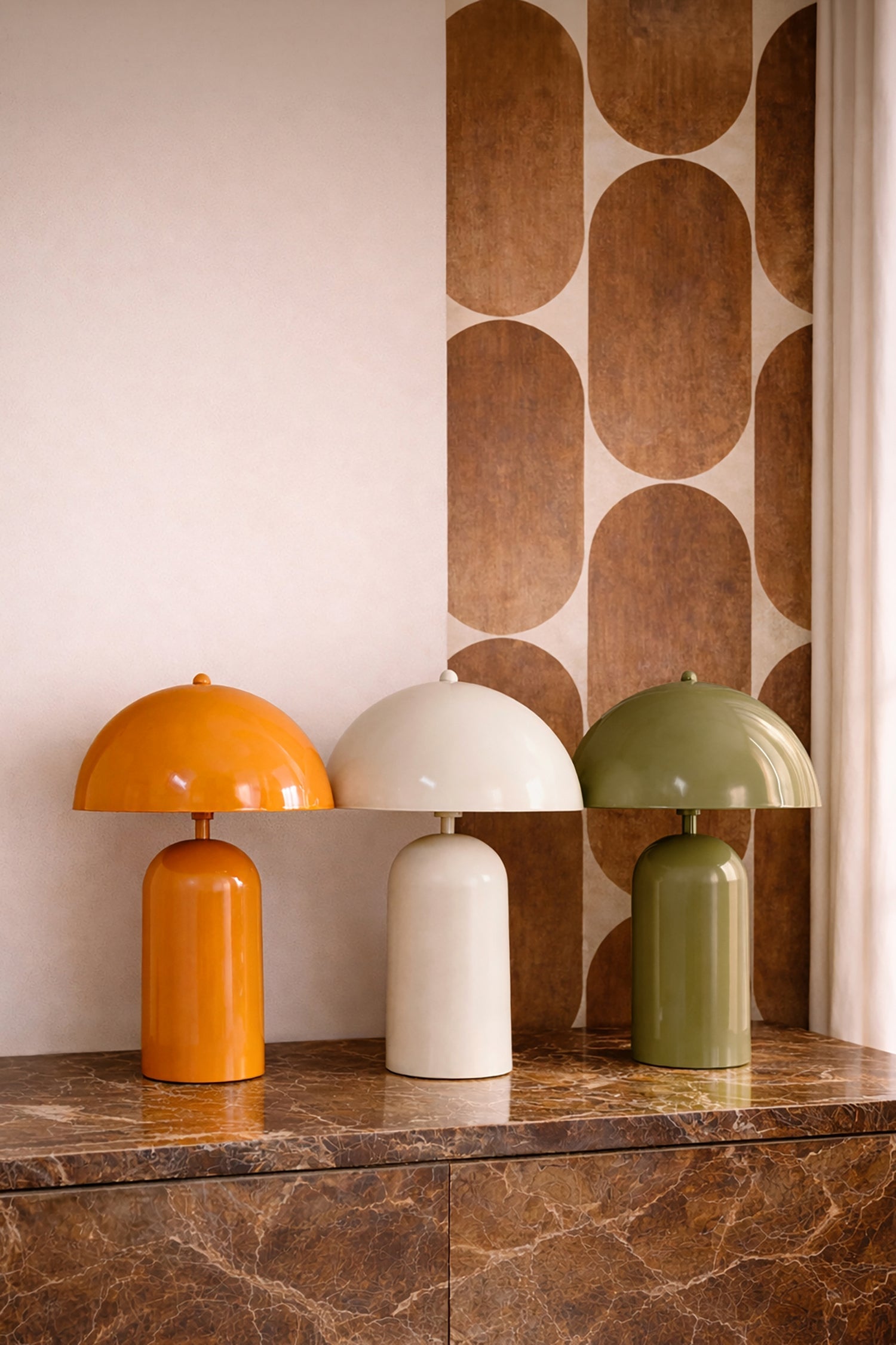Chloe - Lampe À Poser - Métal - Ecru