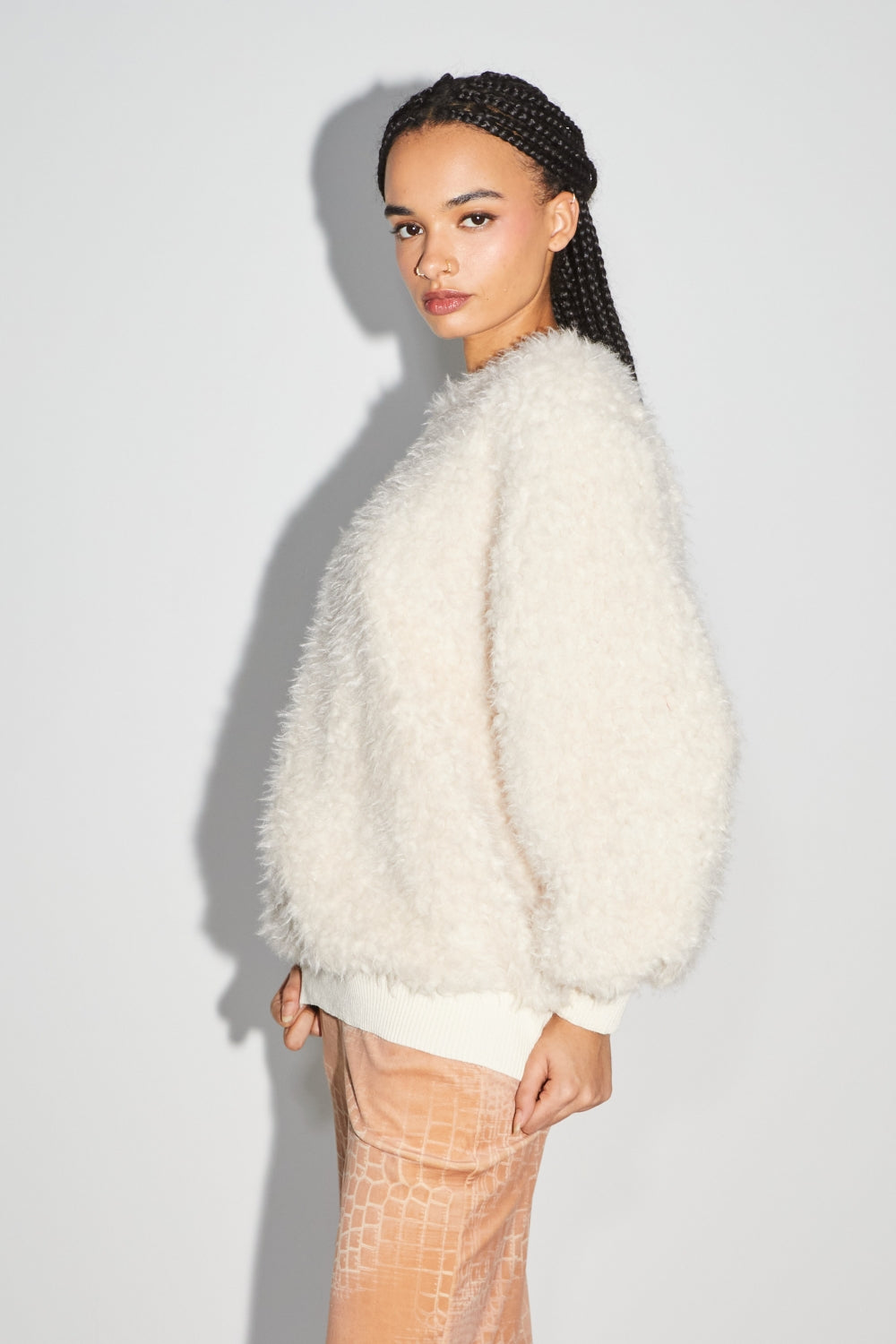 Le Maxi Pull Félix Blanc