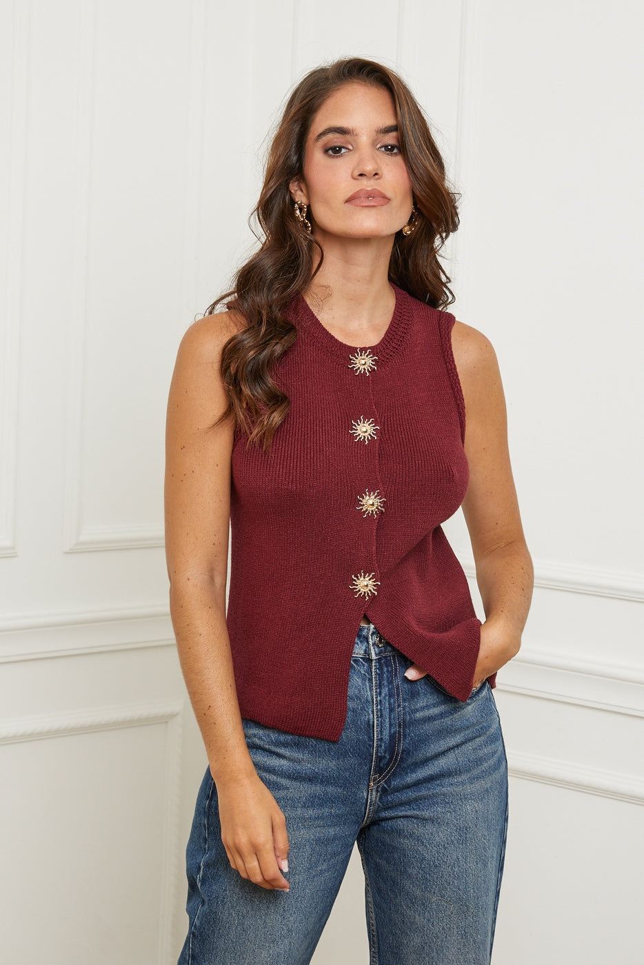 Gilet 7076 - Bordeaux