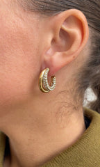 Boucles D'Oreilles Combined Gems