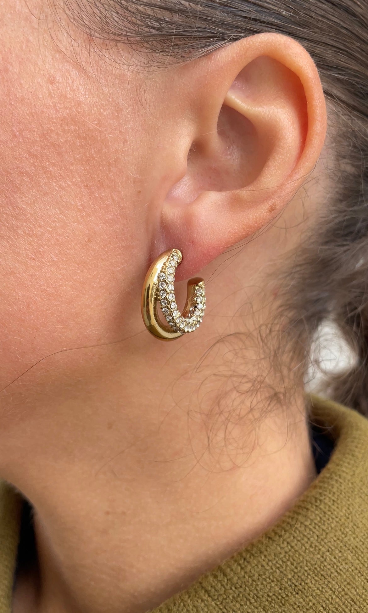 Boucles D'Oreilles Combined Gems