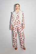Le Pantalon Tracy Léo Star White