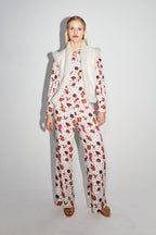 Le Pantalon Tracy Léo Star White