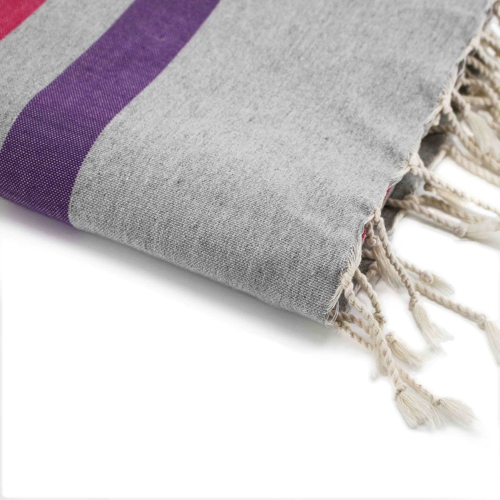 Arcachon - Fouta Tricolore - Gris Perle