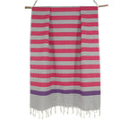 Arcachon - Fouta Tricolore - Gris Perle