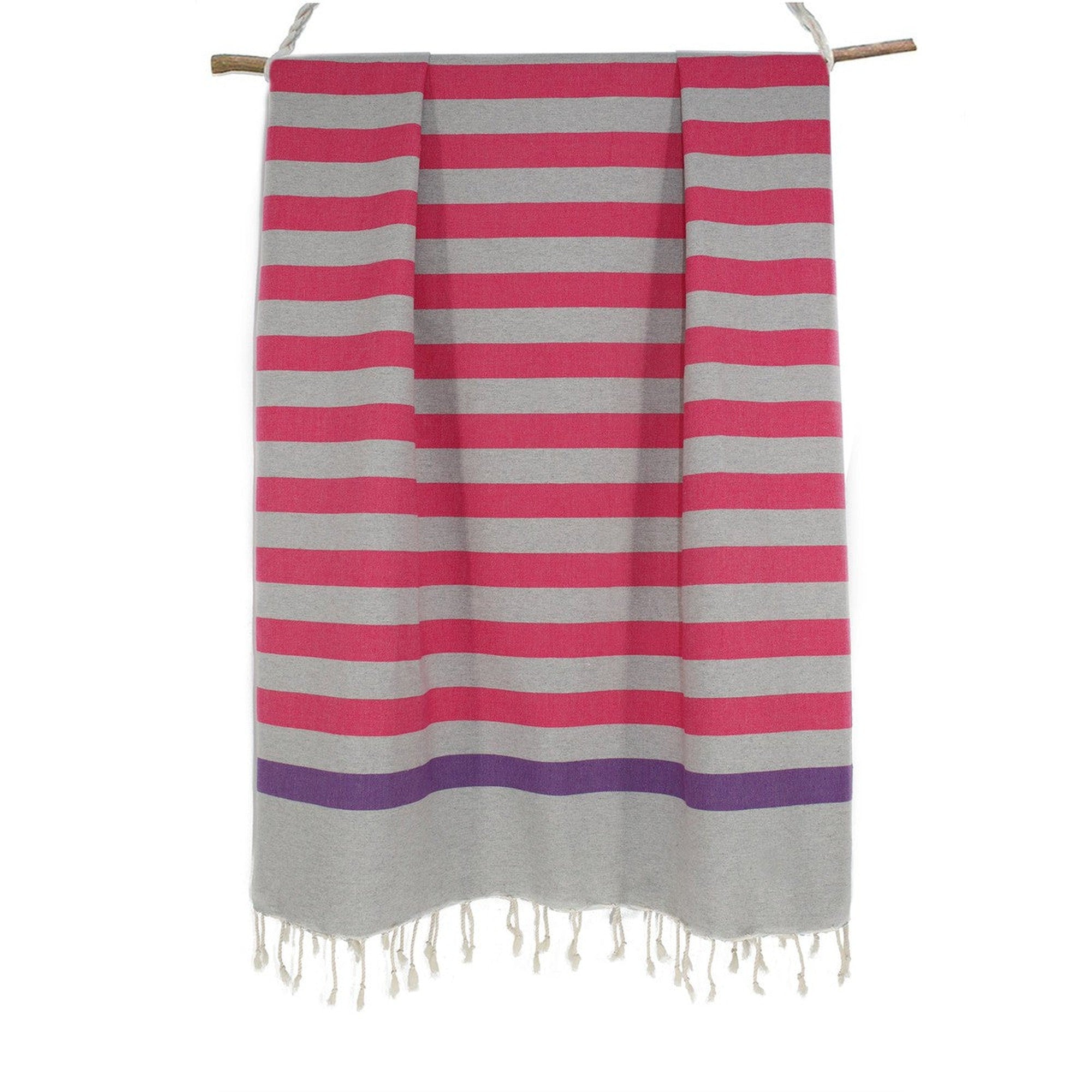 Arcachon - Fouta Tricolore - Gris Perle
