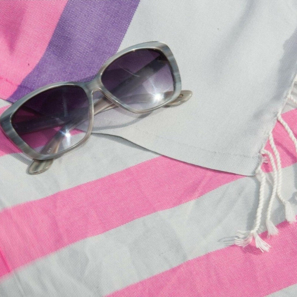 Arcachon - Fouta Tricolore - Gris Perle