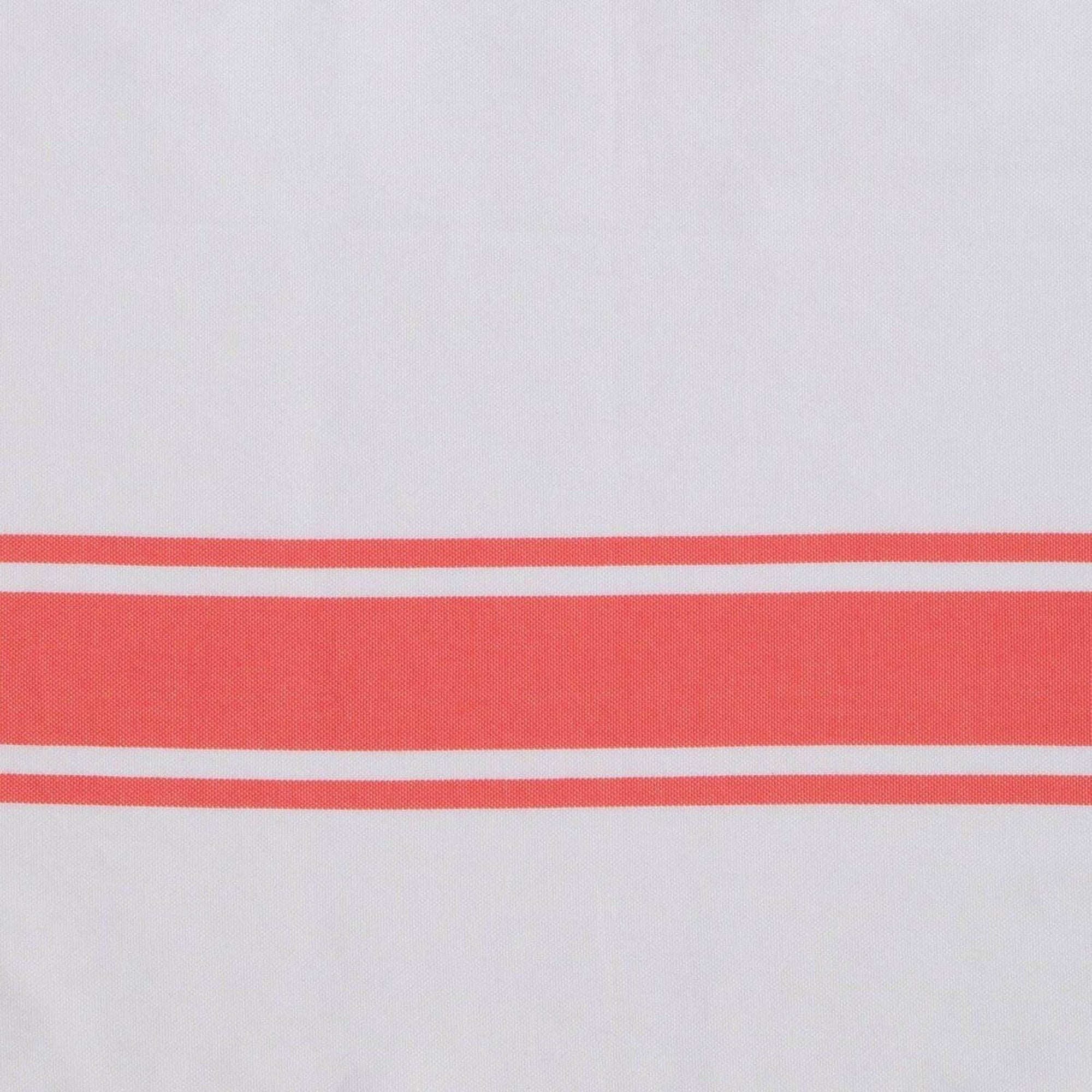 St Tropez - Fouta Blanche - Blanc/Orange Corail