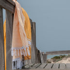 Bora Bora - Fouta Paréo - Jaune Safran/Gris Perle