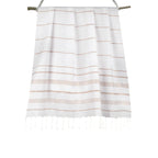 Mykonos - Fouta - Blanc/Cuivre