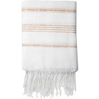 Mykonos - Fouta - Blanc/Cuivre