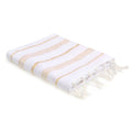 Mykonos - Fouta - Blanc/Or