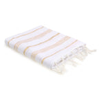 Mykonos - Fouta - Blanc/Or