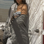 Ibiza - Fouta Nid D'Abeille - Gris Moyen