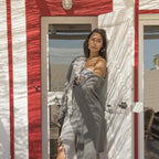 Ibiza - Fouta Nid D'Abeille - Gris Moyen