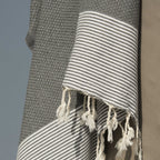 Ibiza - Fouta Nid D'Abeille - Gris Moyen