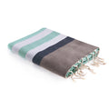 Arcachon - Fouta Tricolore - Taupe Clair