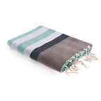 Arcachon - Fouta Tricolore - Taupe Clair