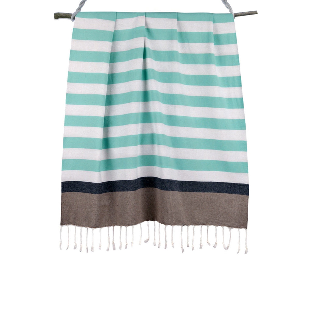 Arcachon - Fouta Tricolore - Taupe Clair