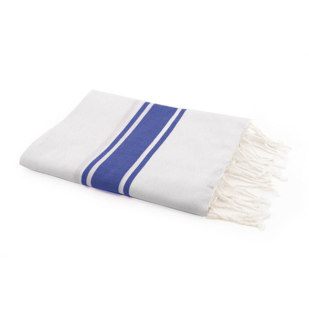 St Tropez - Fouta Blanche - Blanc/Bleu Grec