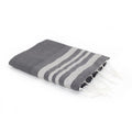 Hamptons - Fouta Nid D'Abeille - Gris Moyen/Argent